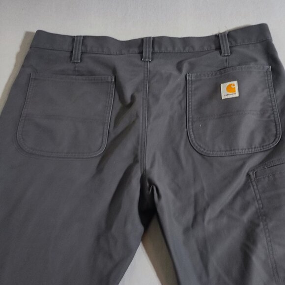 Carhartt workwear cargo pants men's size 38X34 grey straight leg relaxed fit - Picture 4 of 15